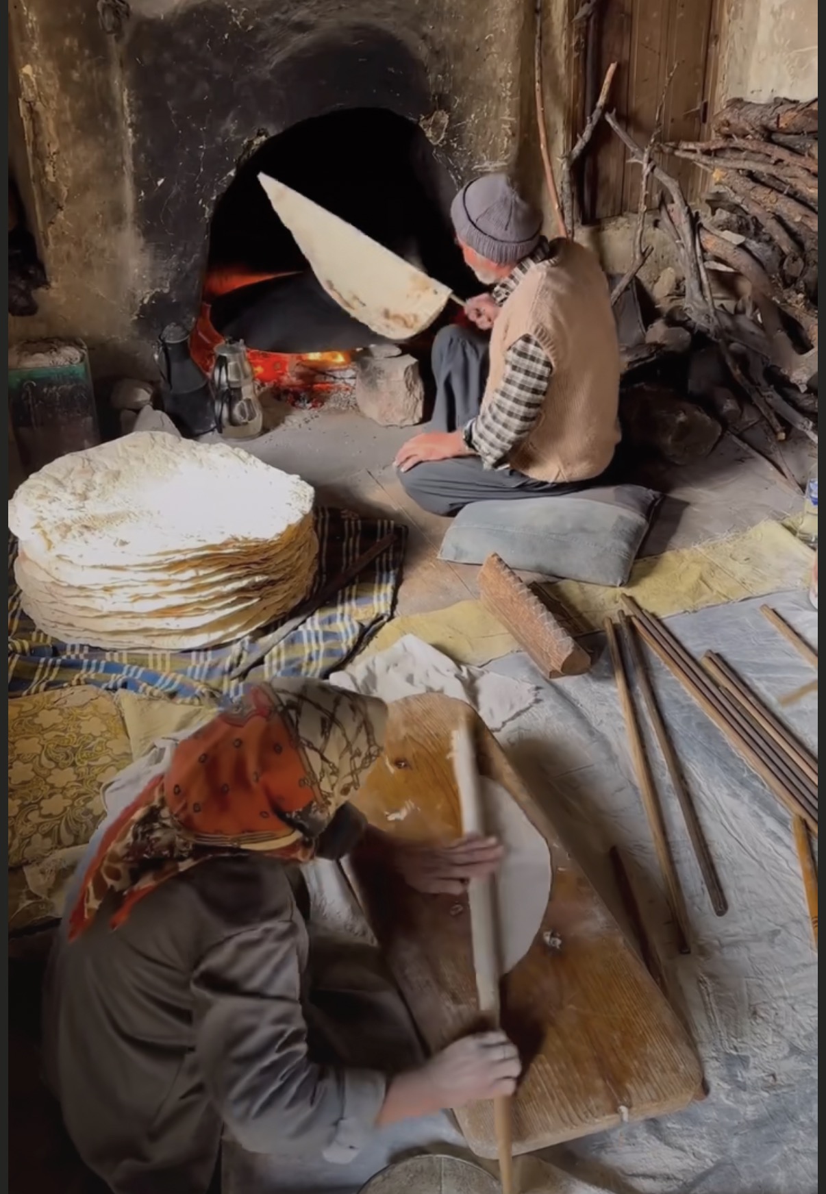 Traditional Lavash Baking